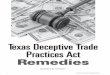 Texas Deceptive Trade Practices Act - Journal of Consumer ... · vexation, embarrassment or anger.”23 For example, recovery may be based upon mental sensation of pain resulting