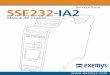Manual de Usuario SSE232-IA2 Exemys · 4.13.1 Comandos de Supervisión de conexiones ... Conectar el cable de masa a un solo nodo. (Sólo mejora la aislamiento contra el ruido) B)