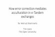 How error correction mediates acculturation in e-Tandem ... in e-Tandem exchanges for Helmut Brammerts Tim Lewis ... •Face-to-face interaction is a more vivid context in which to
