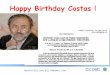 Happy Birthday Costascmp.physics.iastate.edu/wavepro/program/presentations/Kuzmiak.pdf · Happy Birthday Costas ! WavePro 2011, June 8-11, Rethymno, Crete Happy Birthday Costas !