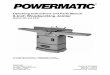 Operating Instructions and Parts Manual 6 ... - Powermatic · Powermatic warrants every product it sells against manufacturers’ defects. If one of our tools needs service or repair,