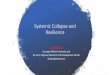 Systemic Collapse and Resilience - OECD€¦ · Systemic Collapse and Resilience Igor Linkov Carnegie Mellon University and US Army Engineer Research and Development Center ilinkov@yahoo.com