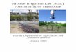 Mobile Irrigation Lab (MIL) Administrative Handbook · Manatee County Palmetto, Florida (941)722-4524 Manatee U Miami-Dade SWCD MIL Florida City, FL (305)242-1288 Dade, Monroe Ag
