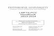LMFT/LPCC Handbook 2013-2014 - Pepperdine University · Marriage and Family Therapy (MACLP) degree program, also known as the LMFT/LPCC Program. Here you will have an opportunity