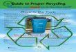 Guide to Proper Recycling · sorting materials for collection. Another way to help is to prevent waste from the start. Purchase products that use little to no packaging. Minimize