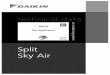 RXS-B Pair Application - Daikin · RXS-B Pair Application technical data Split Sky Air air conditioning systems. Split - Sky Air Zandvoordestraat 300 EEDE03-1/2 • 04/2003 Prepared