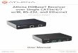 Atlona HDBaseT Receiver over Single CAT5e/6/7 w/IR, RS-232 ... · 2. IR IN Port: Connect included IR receiver to this port. 3. IR OUT Port: Use the included IR Emitter for this port
