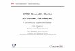 IRB Credit Data - osfi-bsif.gc.ca · IRB CREDIT DATA Technical Specification UNCLASSIFIED / NON CLASSIFIÉ 2 1. Introduction Two returns have been specified for the IRB Wholesale