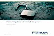 Securing Canada’s Cyberspace · 12/11/2015  · February 2017 . ppforum.ca The Public Policy Forum works with all levels of government and the ... threats. PROJE T PARTNERS 