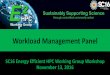 Workload Management Panel - Lawrence Livermore National ... · Workload Management Panel SC16 Energy Efficient HPC Working Group Workshop November 13, 2016. Moderator: Steven Martin,
