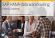 Public SAP HANA data warehousing · SAP HANA data warehousing Vision & Roadmap Christian Tauber - Director Global Database and Technology CoE ... Location –cloud, data lakes Types