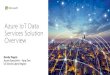 Azure IoT Data Services Solution Overview IoT Data... · Scenarios for Serverless Anything that needs to respond to events Things. Actions. Render maps and satellite imagery across