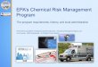 EPA’s Chemical Risk Management Program Fountain - Risk Managment Pr… · Air Pollution Control accepted delegation of section 112 of the Clean Air Act after approval of delegation