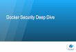 Docker Security Deep Dive · • “Docker Enterprises makes working with containers easy”: Docker’s customers also highlight end to end image security, support for Windows and