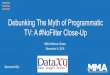 Debunking The Myth of Programmatic TV: A …...23% Enabled Smart TV TV Sets Per Household TV/Video Enabled Device Household Penetration Sources: Nielsen Cross Platform Report Q2, …
