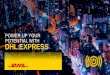 POWER UP YOUR POTENTIAL WITH DHL EXPRESS · shoppers online in 2018. 900. billion USD. spent on cross-border. purchases by 2020. 3.4. trillion USD. estimated global e-commerce sales