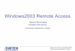 Windows2003 Remote Access - TU-Varna · ХристоВълчанов Copyright ® 2003 Технически Университет - Варна Конфигуриранена мрежовите