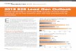 2018 B2B Lead Gen Outlook · 2020-01-06 · 2018 B2B Lead Gen Outlook ... of money that it can for the most frequent number of touches. “Think about ways to hack the system—you