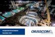 Corporate Presentation - Orascom Construction...Corporate Presentation November 2017 Highlights 2 Global contractor focused on infrastructure, industrial and high-end commercial projects
