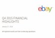 Q4 2015 FINANCIAL HIGHLIGHTS - Seeking Alpha2016/03/23  · Q4 2015 FINANCIAL HIGHLIGHTS January 27, 2016 All reported results are from continuing operations DISCLOSURES This presentation