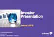 Investor Presentation - Dr Reddy’s · Investor Presentation Dr. Reddy’s Laboratories Limited Hyderabad, India BSE: 500124 | NSE: DRREDDY | NYSE: RDY ... SEC for the quarters ended