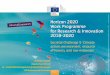 Societal Challenge 5 'Climate action, environment ......Total indicative budget 2018-2020 €1.1bn Societal Challenge 5: Climate action, environment, resource efficiency and raw materials