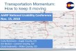 Transportation Momentum: How to keep it moving...Transportation Momentum: How to keep it moving AARP National Livability Conference Nov. 13, 2018. Carly Rietmann – Eagle County,