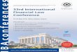 33rd International Financial Law Conference...A conference presented by the IBA Banking Law Committee and IBA Securities Law Committee, supported by the IBA European Regional Forum