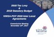 2018 Tax Levy 2018 Statutory Budget NWSA-POT 2018 Inter Local Agreements · 2017-11-15 · 2018 Tax Levy 3 * 2018 Preliminary assess valuations as of September 2017 ** Based on 2018