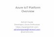 Azure IoT Platform Overview - files.meetup.comfiles.meetup.com/16831112/azure iot.pdfAzure IoT Suite Busine ss Proces s ERP/CR M Event Hub Storage Blobs DocumentDB Web App Stream Analytics
