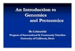 An Introduction to Genomics and Proteomicslibvolume2.xyz/biotechnology/semester6/genomicsandproteomics/... · An Introduction to Genomics and Proteomics Bo Lönnerdal Program of International