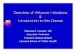 Overview of Airborne Infections Introduction to the Course · 2019-09-23 · Wells/Riley Experimental TB Ward Riley RL, Mills C, Nyka W. Aerial dissemination of tuberculosis – a