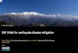 SAP HANA for earthquake disaster mitigationassets.dm.ux.sap.com/de-leonardolive/pdfs/51021_hakusan.pdfthis project sustainable Platform: SCP / AWS Data by myShindo 3) Partners will