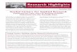 Research Highlights - National Institute on Aging · Research Highlights in the Translation of Social and Behavioral Science November 2009 Collectively, we are growing older at an