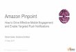 Amazon Pinpoint - Amazon Web Servicesaws-de-media.s3.amazonaws.com/images/Webinar/2017... · 31/05/2017  · Amazon Pinpoint’s capabilities Richnotifications, in-app and silent