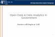 Open Data & Data Analytics in Government...2016/04/28  · 2 NYC Open Data & Data Analytics Workgroups Open Data & Data Analytics in Government Agenda • Transforming Data into Value