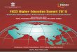Government of India FICCI Higher Education Summit 2015 brochure2015.pdf · A non-government, not-for-profit organisation, FICCI is the voice of India's business and industry. From