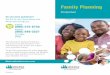 Family Planning Brochure - Molina Healthcare · 2020-04-30 · Family Planning Postpartum Distributed by Molina Healthcare. All material in this brochure is for information only