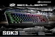 ds skiller sgk3 en 02 - pl.sharkoon.com · top features function keys with preset multimedia actions textile braided cable n-key rollover, changeable to 6-key rollover arrow keys