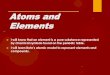 Chapter 2 Atoms and Elements - Amazon S3Atoms and Elements. Vocabulary ... 118 elements known today Examples: carbon gold calcium. What are compounds? Compounds are made up of different