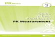 Guide to Best Practices in - PR News · In the following pages of PR News’ Guide to Best Practices in PR Measurement, you will find just that—insights, strategies and tactics