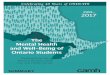 The Mental Health and Well-Being of Ontario Students · 299,800 Ontario students. Use of Drugs for Medical Reasons One-in-six (18%) students report the medical use of prescription