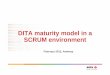 DITA maturity model in a SCRUM environment · • Problems with reuse and single-sourcing. 8 Solutions Content management • Implement DITA ... • XML standard for writing documentation