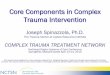 Core Components in Complex Trauma Intervention · Core Components in Complex Trauma Intervention Joseph Spinazzola, Ph.D. The Trauma Center at Justice Resource Institute. COMPLEX