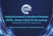Linking Narrowband to Broadband Networks (TETRA -Mission ...Nov 28, 2017  · Linking Narrowband to Broadband Networks (TETRA -Mission Critical LTE Interworking) PMRexpoWorkshop, 28
