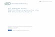 EIT Awards 2019 Call for Nominations for the EIT Innovators Award · PDF file 2019-04-01 · 0 EIT Awards 2019 Call for Nominations for the EIT Innovators Award European Institute