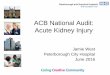 ACB National Audit: Acute Kidney · PDF file ACB National Audit: Acute Kidney Injury Jamie West Peterborough City Hospital June 2016. Acute Kidney Injury (AKI) Pre-renal: Dehydration