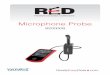Microphone Probe - VWR€¢ Microphone Range: 0 to 100 (Normalized values) Accuracy: N/A Resolution: N/A How The Probe Actually Works: • A microphone is an acoustic-to-electric transducer