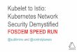 Kubelet to Istio: Kubernetes Network Security Demystified · Networking Node 2 OS Container Runtime Kubelet Networking Node 1 OS Container Runtime Kubelet Networking API Server (REST