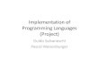 Implementation of Programming Languages (Project) · Intro •Implement a software artifact according to a given specification. ... –Akka actors –Esper correlation engine inside